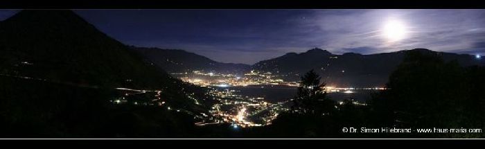 Haus Maria Völlan: Aussicht bei Nacht